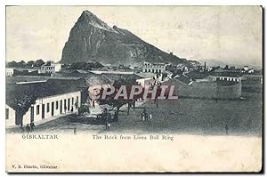 Carte Postale Ancienne Gibraltar The Rock From Linea Bull Ring