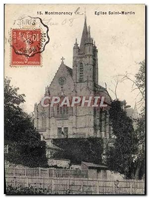 Carte Postale Ancienne Montmorency Eglise Saint Martin