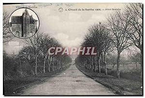 Carte Postale Ancienne Automobile Circuit de la Sarthe 1906 Avant Bouloire