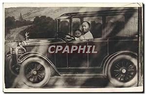 CARTE PHOTO Automobile Homme Enfant