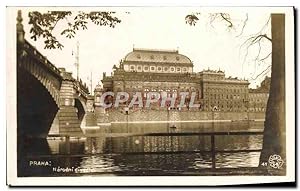 Carte Postale Ancienne Praha Narodno Divadia