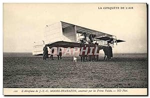 Carte Postale Ancienne Avion Aviation Aeroplane de JTC Moore Brabazon construit par les freres Vo...