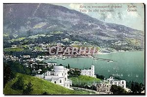 Carte Postale Ancienne Crimee Yalta du cote sud ouest