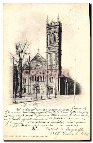 Carte Postale Ancienne Philadelphia Holy Trinity church