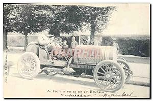 Carte Postale Ancienne Automobile A Fournier sur sa 125 chevaux Hotchkiss