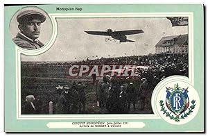 Carte Postale Ancienne Avion Aviation Monoplan Rep Circuit Europeen Juin Juillet 1911 Arrivee de ...