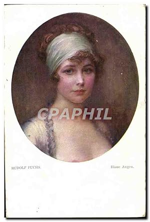 Bild des Verkufers fr Carte Postale Ancienne Rudolf Fuchs Blaue Augen zum Verkauf von CPAPHIL
