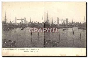 Image du vendeur pour Carte Postale Ancienne Angleterre Londres La Tamise et le Nouveau Pont mis en vente par CPAPHIL