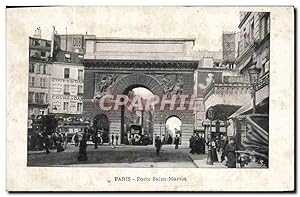 Carte Postale Ancienne Paris Porte Saint Martin