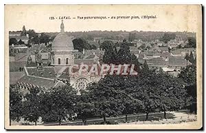 Carte Postale Ancienne Laval vue Panoramique Au Premier Plan L'Hopital