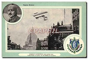 Carte Postale Ancienne Avion Aviation Biplan Bristol Circuit Europeen Juin Juillet 1911 Tabuteau ...