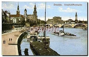 Reproduction Dresden Dampfschifflandeplatz Bateaux