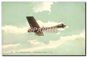 Carte Postale Ancienne Avion Aviation Aeroplane Latham