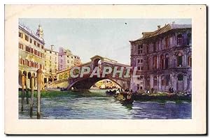 Carte Postale Ancienne Venezia Ponte Di Rialto