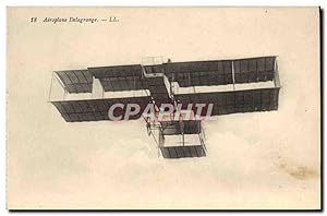 Carte Postale Ancienne Avion Aviation Aeroplane Delagrange