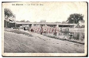 Carte Postale Ancienne La Marne Le Pont De Pry