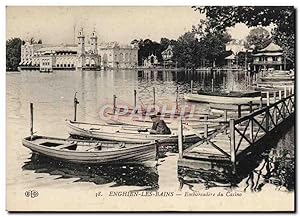 Carte Postale Ancienne Enghien Les Bains Embarcadere Du Casino Barques