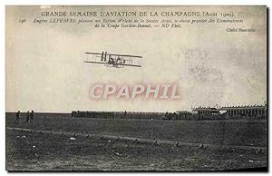 Carte Postale Ancienne Avion Aviation Grande semaine d'aviation de la Champagne Eugene Lefebvre p...