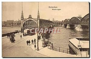 Carte Postale Ancienne Rotterdam Maasbruggen