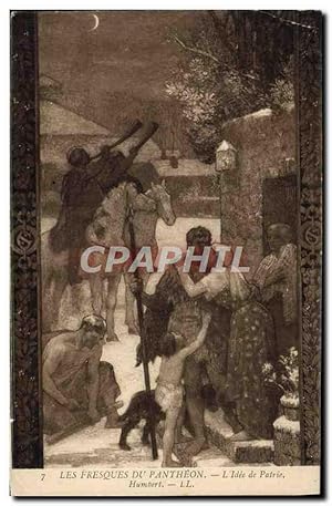 Image du vendeur pour Carte Postale Ancienne Les Fresques Du Pantheon Paris L'idee de patrie Humbert mis en vente par CPAPHIL