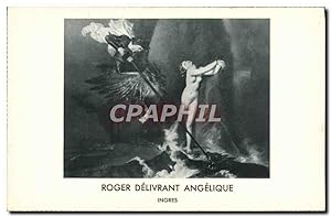 Image du vendeur pour Carte Postale Ancienne Roger Delivrant Angelique Ingres mis en vente par CPAPHIL