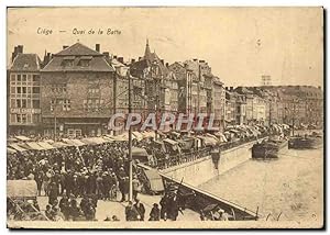 Carte Postale Ancienne Liege Quai De La Batte