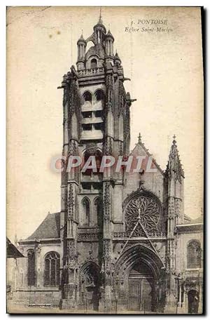 Carte Postale Ancienne Pontoise Eglise Saint Martin