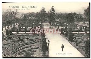 Carte Postale Ancienne Castres Jardin de L'Eveche