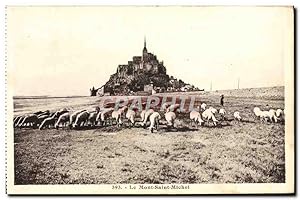 Carte Postale Ancienne Le Mont Saint Michel Moutons