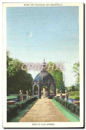 Seller image for Carte Postale Ancienne Parc Du Château De Chantilly Eros Et L'île D'Amour for sale by CPAPHIL