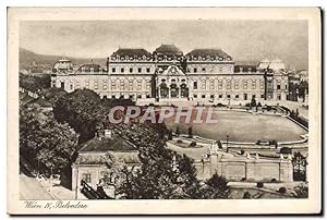 Carte Postale Ancienne Wien Belvedere