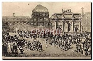 Bild des Verkufers fr Carte Postale Ancienne Musee du Louvre Paris Une revue sous l'Empire Bellange zum Verkauf von CPAPHIL