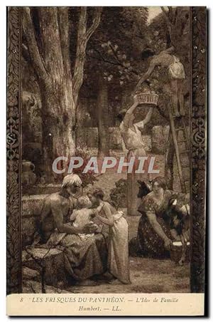 Image du vendeur pour Carte Postale Ancienne Les Fresques Du Pantheon L'idee de famille Humbert mis en vente par CPAPHIL