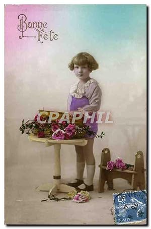 Carte Postale Ancienne Fantaisie Enfant