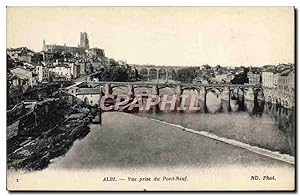 Carte Postale Ancienne Albi vue Prise du Pont Neuf