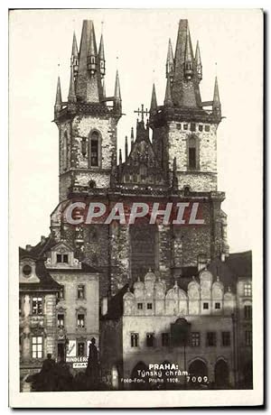 Carte Postale Ancienne Praha Tynsky Chram