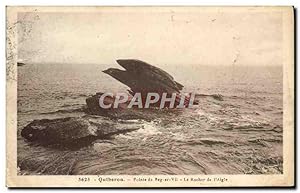 Image du vendeur pour Carte Postale Ancienne Quiberon Pointe de Le Rocher de L'Aigle mis en vente par CPAPHIL