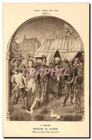 Image du vendeur pour Carte Postale Ancienne Bruges Hopital Saint Jean Memling Massacre de Cologne Chasse de Sainte Ursule mis en vente par CPAPHIL