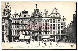 Carte Postale Ancienne Bruxelles Maisons de la Grande Place