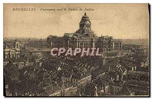 Carte Postale Ancienne Bruxelles Panorama Vers Le Palais De Justice