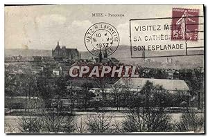 Carte Postale Ancienne Metz Panorama