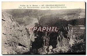 Carte Postale Ancienne Château Regnault vue sur Braux Levrezy prise des Quatre Fils Aymon