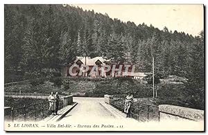 Carte Postale Ancienne Le Lioran Villa Bel Air Bureau des Postes