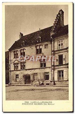 Carte Postale Ancienne Luxeuil Les Bains Ancienne Maison Du Bailli