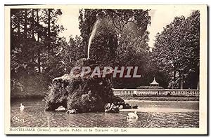 Carte Postale Ancienne Montelimar Jardin Public et la Terrasse Le Lac