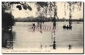 Carte Postale Ancienne Enghien Les Bains Un Coin du Lac