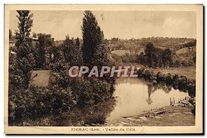 Carte Postale Ancienne Figeac Vallée Du Cele