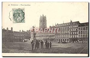 Carte Postale Ancienne Dunkerque Place Jean Bart