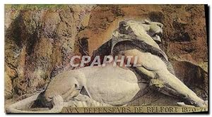 Carte Postale Ancienne Belfort Lion