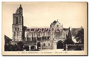 Bild des Verkufers fr Carte Postale Ancienne Dol De Bretagne La Cathdrale Cote Sud zum Verkauf von CPAPHIL